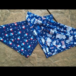 Over the collar dog scarves.